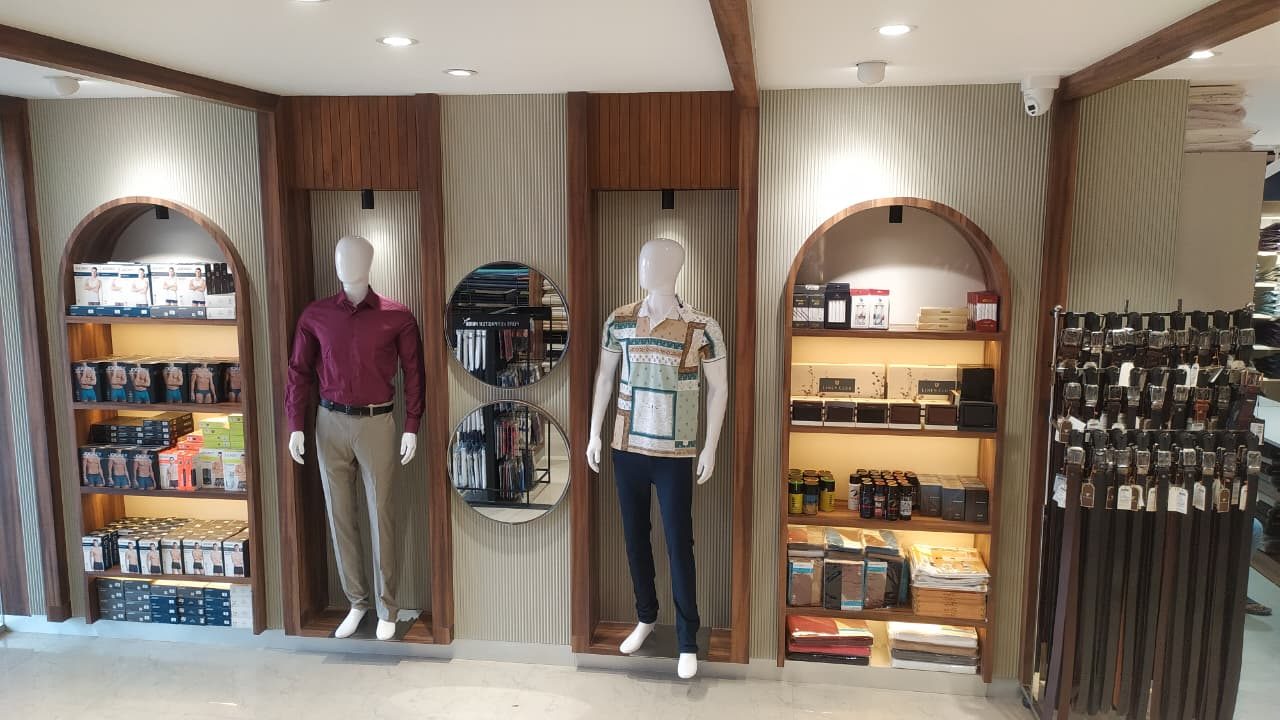MENZ store interior with mannequins